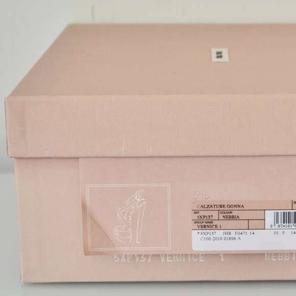 NIB AUTHENTIC MIU MIU  SLING BACK PLATFORM PATENT LEATHER PUMPS - Picture 6 of 6